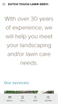 Mobile Screenshot of dutchtouchlawncare.com