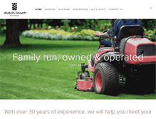 Tablet Screenshot of dutchtouchlawncare.com